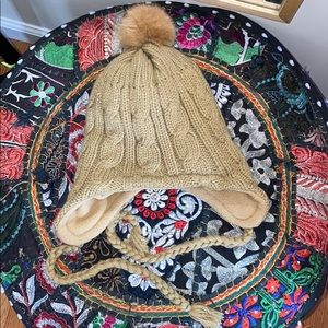 Rabbit fur winter hat